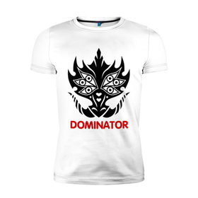 Мужская футболка премиум с принтом Orc Mage - Dominator в городе Новоалтайск, 92% хлопок, 8% лайкра | приталенный силуэт, круглый вырез ворота, длина до линии бедра, короткий рукав | dominator | lineage | orc mage