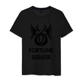 Мужская футболка хлопок с принтом Dwarf Fighter - Fortune Seeker в городе Новоалтайск, 100% хлопок | прямой крой, круглый вырез горловины, длина до линии бедер, слегка спущенное плечо. | line age | lineage | компьютерные | линейка