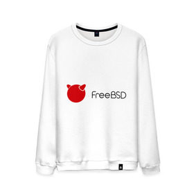 Мужской свитшот хлопок с принтом Free BSD в городе Новоалтайск, 100% хлопок |  | freebsd | linux | линукс | люникс