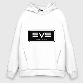 Мужское худи Oversize хлопок с принтом EVE online в городе Новоалтайск, френч-терри — 70% хлопок, 30% полиэстер. Мягкий теплый начес внутри —100% хлопок | боковые карманы, эластичные манжеты и нижняя кромка, капюшон на магнитной кнопке | ив | игра | компьютерная