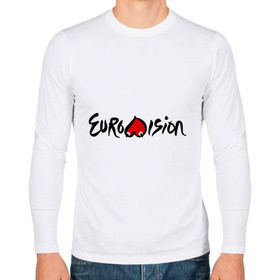 Мужской лонгслив хлопок с принтом Eurovision в городе Новоалтайск, 100% хлопок |  | eurovision | евровидение
