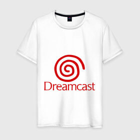 Мужская футболка хлопок с принтом Dreamcast в городе Новоалтайск, 100% хлопок | прямой крой, круглый вырез горловины, длина до линии бедер, слегка спущенное плечо. | dreamcast | sega | видеоигры | приставки | сега