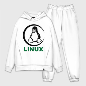 Мужской костюм хлопок OVERSIZE с принтом Linux в городе Новоалтайск,  |  | пингвин