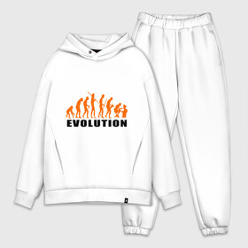 Мужской костюм хлопок OVERSIZE с принтом Evolution to admin в городе Новоалтайск,  |  | evolution | админ | комп | компьютер | люди | эволюция
