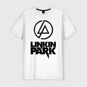 Мужская футболка премиум с принтом Linkin Park в городе Новоалтайск, 92% хлопок, 8% лайкра | приталенный силуэт, круглый вырез ворота, длина до линии бедра, короткий рукав | linkin | linkin park | park | линкин парк