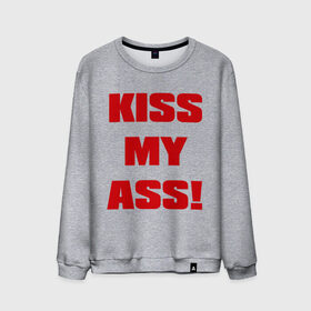 Мужской свитшот хлопок с принтом Kiss My Ass в городе Новоалтайск, 100% хлопок |  | меня | поцелуй