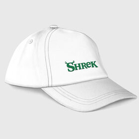 Бейсболка с принтом Shrek в городе Новоалтайск, 100% хлопок | классический козырек, металлическая застежка-регулятор размера | Тематика изображения на принте: shrek | шрек