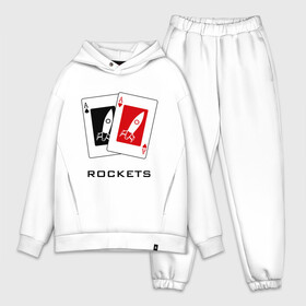 Мужской костюм хлопок OVERSIZE с принтом AA Rockets в городе Новоалтайск,  |  | ace | poker | rocket | rockets | карты | покер | ракеты | туз | тузы