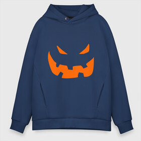 Мужское худи Oversize хлопок с принтом Halloween smile в городе Новоалтайск, френч-терри — 70% хлопок, 30% полиэстер. Мягкий теплый начес внутри —100% хлопок | боковые карманы, эластичные манжеты и нижняя кромка, капюшон на магнитной кнопке | halloveen | halloven | hallovin | hallowen | halowin | helloveen | helloven | hellovin | hellowen | helowin | день всех святых | халловин | халлоуин | халлувин | халоуин | халувин | халуин | хеллоуин | хелоуин | хелувин | хелуин | хэлловин