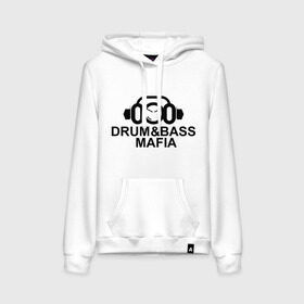 Женская толстовка хлопок с принтом Drum n Bass Mafia в городе Новоалтайск, френч-терри, мягкий теплый начес внутри (100% хлопок) | карман-кенгуру, эластичные манжеты и нижняя кромка, капюшон с подкладом и шнурком | dnb | drum | mafia | бас | драм | мафия | музыка | электронная музыка