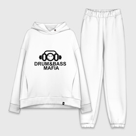Женский костюм хлопок Oversize с принтом Drum n Bass Mafia в городе Новоалтайск,  |  | dnb | drum | mafia | бас | драм | мафия | музыка | электронная музыка