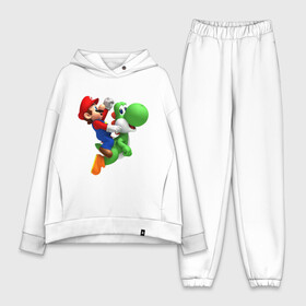 Женский костюм хлопок Oversize с принтом Mario в городе Новоалтайск,  |  | mario | nintendo | videogames | аркада | видеоигры | нинтендо | приставки