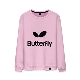 Мужской свитшот хлопок с принтом Butterfly в городе Новоалтайск, 100% хлопок |  | Тематика изображения на принте: buterfly | батерфляй | настольный теннис | ракетка | теннис | теннисный корт