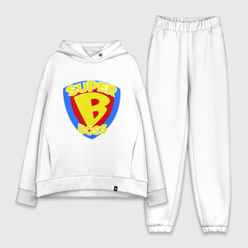 Женский костюм хлопок Oversize с принтом Супер босс в городе Новоалтайск,  |  | super boss | босс | главный | начальник | руководитель | супер босс