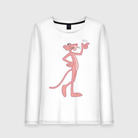 Женский лонгслив хлопок с принтом PinkPanther в городе Новоалтайск, 100% хлопок |  | pink panther | розовая пантера