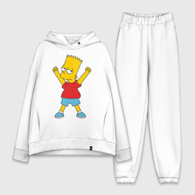 Женский костюм хлопок Oversize с принтом Bart Simpson (2) в городе Новоалтайск,  |  | simpsons | барт | барт симпсон | симсоны | симспоны