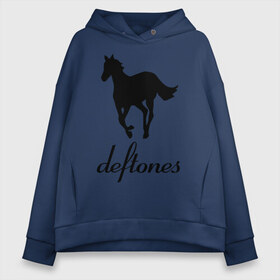 Женское худи Oversize хлопок с принтом Deftones (3) в городе Новоалтайск, френч-терри — 70% хлопок, 30% полиэстер. Мягкий теплый начес внутри —100% хлопок | боковые карманы, эластичные манжеты и нижняя кромка, капюшон на магнитной кнопке | дефтонс | лошадь | музыка | рок | эмблема deftones