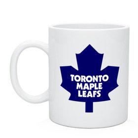 Кружка керамическая с принтом Toronto Maple Leafs в городе Новоалтайск, керамика | объем — 330 мл, диаметр — 80 мм. Принт наносится на бока кружки, можно сделать два разных изображения | Тематика изображения на принте: 