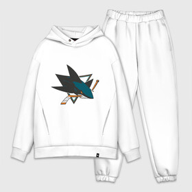 Мужской костюм хлопок OVERSIZE с принтом San Jose Sharks в городе Новоалтайск,  |  | национальная хоккейная лига | нхл | сан хосе шаркс