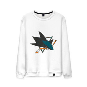 Мужской свитшот хлопок с принтом San Jose Sharks в городе Новоалтайск, 100% хлопок |  | Тематика изображения на принте: национальная хоккейная лига | нхл | сан хосе шаркс