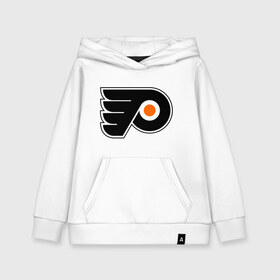 Детская толстовка хлопок с принтом Philadelphia Flyers в городе Новоалтайск, 100% хлопок | Круглый горловой вырез, эластичные манжеты, пояс, капюшен | hockey | nhl | национальная лига | нхл | филадельфия флаерс | хокей | хоккей