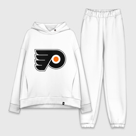 Женский костюм хлопок Oversize с принтом Philadelphia Flyers в городе Новоалтайск,  |  | hockey | nhl | национальная лига | нхл | филадельфия флаерс | хокей | хоккей