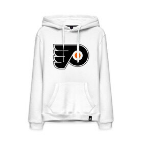 Мужская толстовка хлопок с принтом Philadelphia Flyers в городе Новоалтайск, френч-терри, мягкий теплый начес внутри (100% хлопок) | карман-кенгуру, эластичные манжеты и нижняя кромка, капюшон с подкладом и шнурком | hockey | nhl | национальная лига | нхл | филадельфия флаерс | хокей | хоккей