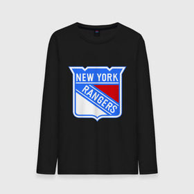 Мужской лонгслив хлопок с принтом New York Rangers в городе Новоалтайск, 100% хлопок |  | new york rangers | nhl | национальная хоккейная лига | нью йорк рейнджерс | хоккей | хоккейная лига