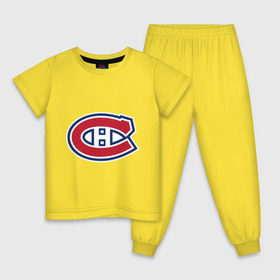 Детская пижама хлопок с принтом Montreal Canadiens в городе Новоалтайск, 100% хлопок |  брюки и футболка прямого кроя, без карманов, на брюках мягкая резинка на поясе и по низу штанин
 | montreal canadiens | канадская хоккейная лига | монтреал | нхл | хокей | хоккей