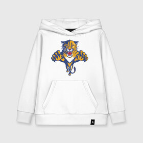 Детская толстовка хлопок с принтом Florida Panthers в городе Новоалтайск, 100% хлопок | Круглый горловой вырез, эластичные манжеты, пояс, капюшен | florida panthers | nhl | нхл | флорида пантерс | хоккей | хоккейная лига