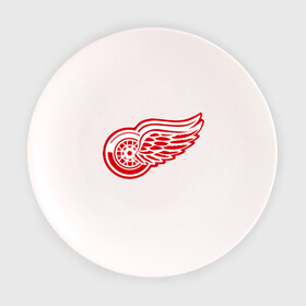 Тарелка 3D с принтом Detroit Red Wings в городе Новоалтайск, фарфор | диаметр - 210 мм
диаметр для нанесения принта - 120 мм | Тематика изображения на принте: hockey | nhl | лига | нхл | хокей | хоккей | хоккейная лига