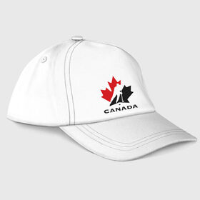 Бейсболка с принтом Canada в городе Новоалтайск, 100% хлопок | классический козырек, металлическая застежка-регулятор размера | Тематика изображения на принте: canada | hockey | nhl | канада | лига | нхл | хокей | хокейнаялига | хоккей | хоккейная лига