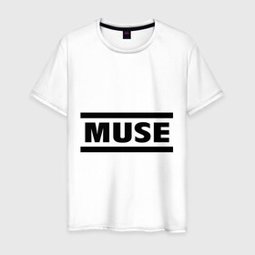Мужская футболка хлопок с принтом Muse в городе Новоалтайск, 100% хлопок | прямой крой, круглый вырез горловины, длина до линии бедер, слегка спущенное плечо. | heavy metal | metal | muse | rock | trash metal | альтернатива | квартет | лица | метал | рок | рок группа | рок группы | трэш метал | хеви метал
