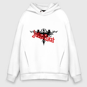 Мужское худи Oversize хлопок с принтом Judas Priest в городе Новоалтайск, френч-терри — 70% хлопок, 30% полиэстер. Мягкий теплый начес внутри —100% хлопок | боковые карманы, эластичные манжеты и нижняя кромка, капюшон на магнитной кнопке | Тематика изображения на принте: heavy metal | metal | rock | trash metal | метал | панки | рок | трэш метал | хеви метал