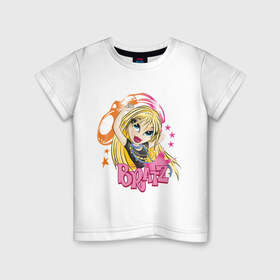 Детская футболка хлопок с принтом Bratz(5) в городе Новоалтайск, 100% хлопок | круглый вырез горловины, полуприлегающий силуэт, длина до линии бедер | bratz | братц