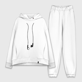 Женский костюм хлопок Oversize Earphones: в городе Новоалтайск, | | музыка | наушники | плеер | плейлист | слушать
