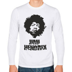 Мужской лонгслив хлопок с принтом Jimi Hendrix в городе Новоалтайск, 100% хлопок |  | 60е | гитарист | джими хендрикс | джимми хендрикс | ретро | рок