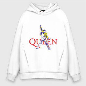 Мужское худи Oversize хлопок с принтом Queen(2) в городе Новоалтайск, френч-терри — 70% хлопок, 30% полиэстер. Мягкий теплый начес внутри —100% хлопок | боковые карманы, эластичные манжеты и нижняя кромка, капюшон на магнитной кнопке | rock | классический рок | куин | меркури | меркьюри | рок | фредди | фреди