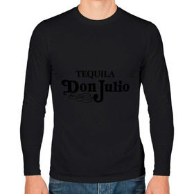 Мужской лонгслив хлопок с принтом Tequila don julio в городе Новоалтайск, 100% хлопок |  | don julio | tequila | бар | бармен | текила