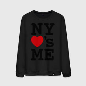Мужской свитшот хлопок с принтом NY loves me в городе Новоалтайск, 100% хлопок |  | Тематика изображения на принте: america | i love ny | new york | америка | любит | меня | нью йорк