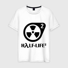 Мужская футболка хлопок с принтом HalfLife в городе Новоалтайск, 100% хлопок | прямой крой, круглый вырез горловины, длина до линии бедер, слегка спущенное плечо. | half life 2 | half life 2научно фантастические | shooter | стрелялка | шутер