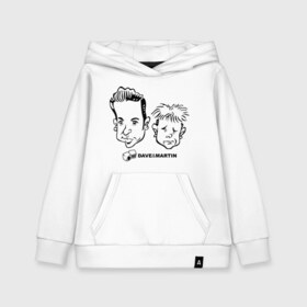 Детская толстовка хлопок с принтом Depeche Mode - Dave & Martin в городе Новоалтайск, 100% хлопок | Круглый горловой вырез, эластичные манжеты, пояс, капюшен | dave | dave  martin | dave и martin | depeche mode | martin | дейв | дейв и мартин | депеш мод | карикатура depeche mode | карикатура депеш мод | мартин