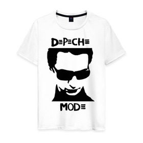 Мужская футболка хлопок с принтом Depeche Mode (2) в городе Новоалтайск, 100% хлопок | прямой крой, круглый вырез горловины, длина до линии бедер, слегка спущенное плечо. | depeche mode | депеш мод | карикатура depeche mode | карикатура депеш мод | фото depeche mode