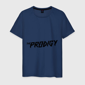 Мужская футболка хлопок с принтом The Prodigy логотип в городе Новоалтайск, 100% хлопок | прямой крой, круглый вырез горловины, длина до линии бедер, слегка спущенное плечо. | prodigy | the prodigy | лого prodigy | лого продиджи | логотип prodigy | логотип the prodigy | прдиджи