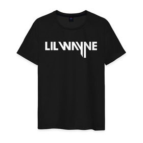 Мужская футболка хлопок с принтом Lil Wayne в городе Новоалтайск, 100% хлопок | прямой крой, круглый вырез горловины, длина до линии бедер, слегка спущенное плечо. | Тематика изображения на принте: gangsta | gansta | hip | hip hop | hop | rap | реп | рэп | рэпчина | хип | хип хоп | хоп