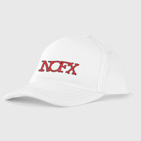 Детская бейсболка с принтом Nofx в городе Новоалтайск, 100% хлопок | классический козырек, металлическая застежка-регулятор размера | Тематика изображения на принте: nofx | группы | музыка | ноуэфэкс | панк