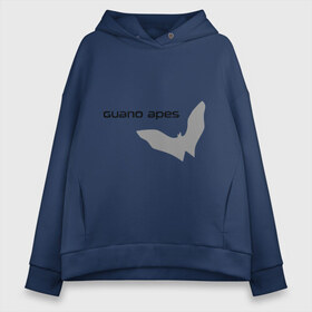 Женское худи Oversize хлопок с принтом Guano Apes в городе Новоалтайск, френч-терри — 70% хлопок, 30% полиэстер. Мягкий теплый начес внутри —100% хлопок | боковые карманы, эластичные манжеты и нижняя кромка, капюшон на магнитной кнопке | heavy metal | metal | rock | trash metal | метал | металл | рок | трэш метал | хеви метал