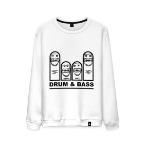 Мужской свитшот хлопок с принтом Drum and Bass злые матрешки в городе Новоалтайск, 100% хлопок |  | Тематика изображения на принте: dnb | drum | басс | драм