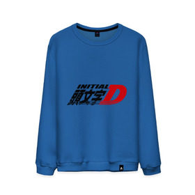 Мужской свитшот хлопок с принтом Initial D в городе Новоалтайск, 100% хлопок |  | jdm style | авто | автомобиль | логотип аниме 