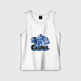 Детская майка хлопок с принтом Casper в городе Новоалтайск,  |  | casper | каспер | мультик | привидение
